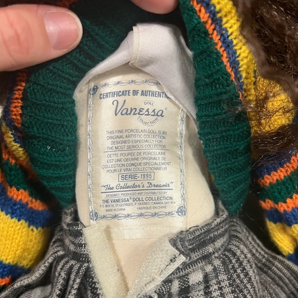 RARE‼️ 1995 Vanessa Porcelain Doll - “The Collector’s Dream’s” - Picture 2 of 5